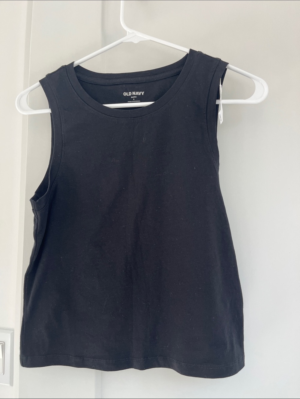 Old Navy Black Bestees Tank Cotton Modal Blend S NWT - Picture 2 of 6